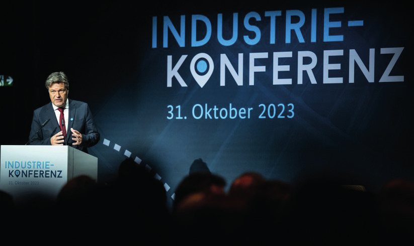 Bundesminister Habeck eröffnet die Industriekonferenz 2023